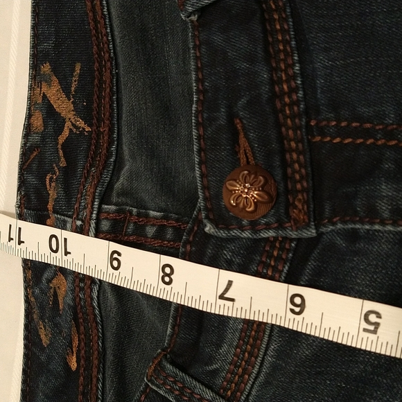 Seven 7 Women Dark Blue Jeans - Picture 5 of 11